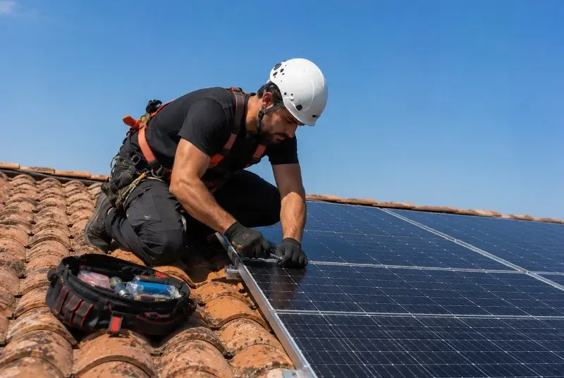 Maintenance et monitoring de panneaux solaires à Trets